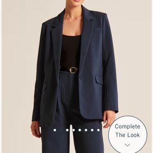 Abercrombie Classic Suiting Blazer: Navy